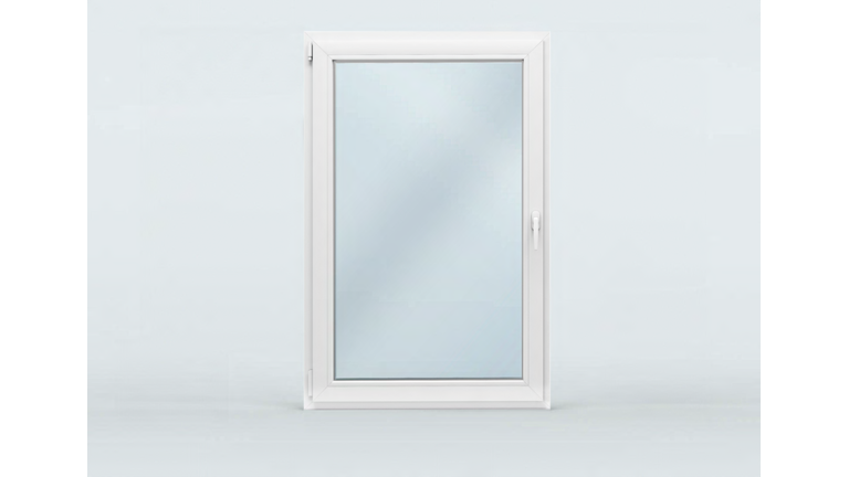 vordere Ansicht Fenster, weißer Rahmen 